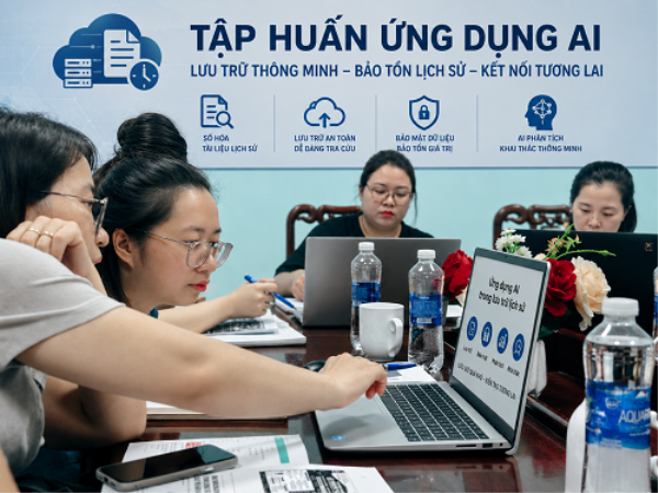 Đẩy mạnh chuyển đổi số trong công tác lưu trữ: Tập huấn kiến thức AI, nghiệp vụ lưu trữ và số hóa tài liệu tại Hải Phòng