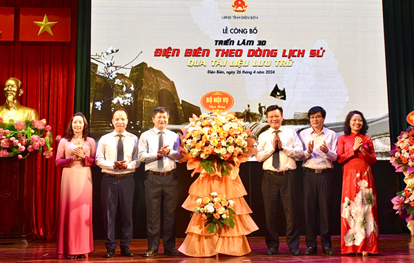 Lễ Công bố triển lãm 3D “Điện Biên theo dòng lịch sử qua tài liệu lưu trữ”
